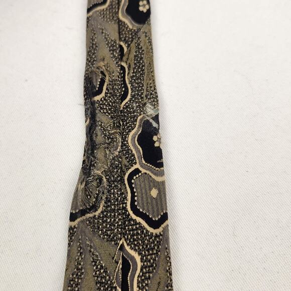 Vintage Designer Flower Hawaiian 90s Patterned Silk Tie - Picture 7 of 8